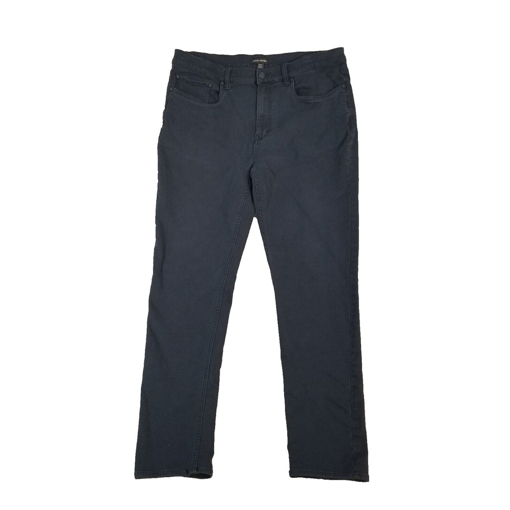 Banana Republic jeans men's 36x32 slim straight‎ blue stretch denim pants